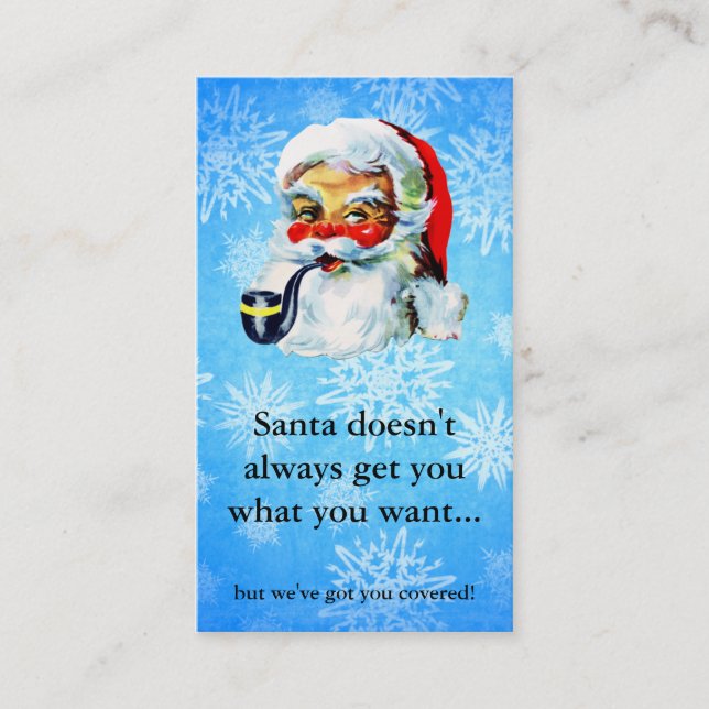 Hair salon stylist holiday coupon gift card xmas (Front)