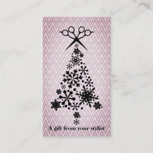 Hair salon stylist holiday coupon gift card xmas