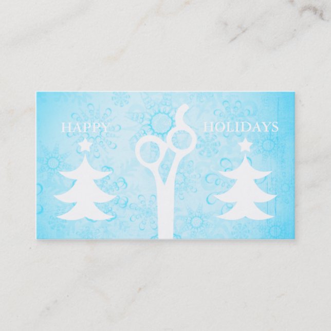Hair salon stylist holiday coupon gift card xmas (Front)