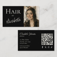  Hair Salon Stylist Script Social Icon Photo Black