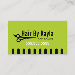 Hair Salon Stylist with Appointment Green Card