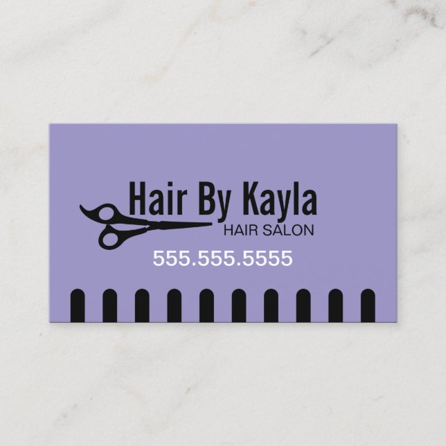 Hair Salon Stylist with Appointment Lavender (Front)
