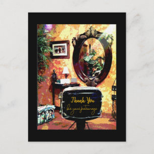 Hair Salon Thank You For Your Patronage Postcard