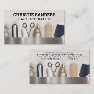 Hair Salon Tools   Beauty Business Card