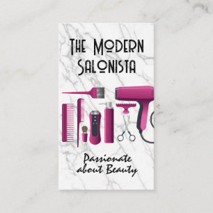 Hair Salon Tools   Beauty Business Card