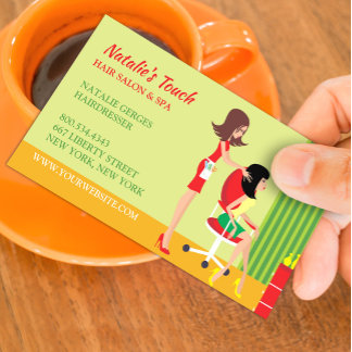 Hair Salon w/ Appointment Business Cards