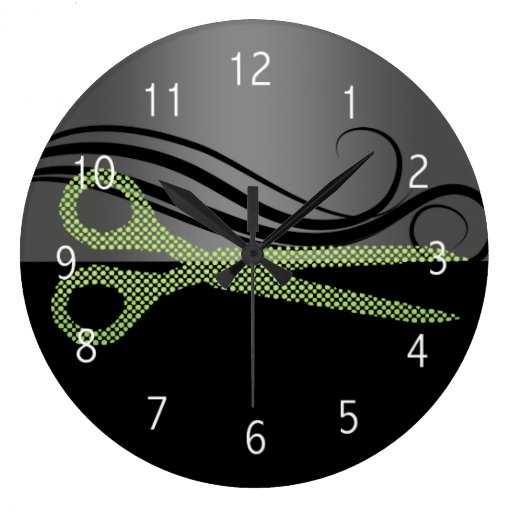 Image of hair salon wall clock