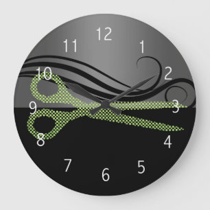 hair salon wall clock