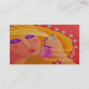 Hair Spray Appointment Card