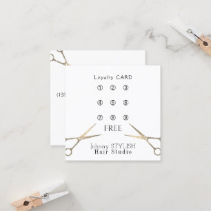 Hair studio loyalty card