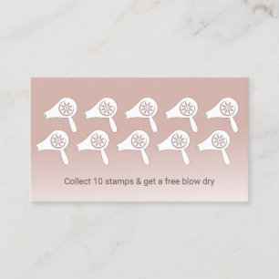 Hair Styist Blow Dry Bar Blush Rose Gold Loyalty