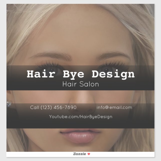 Hair Styling company vehicle adverting business (Sheet)