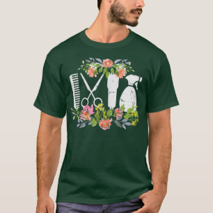 Hair Styling Tool Flower Hairdresser Hairstylist T-Shirt