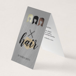 Hair Stylist and Kiss Hair Pins Business Card