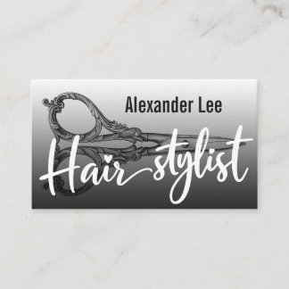 Hair Stylist Antique Scissor Beauty Salon Business Calling Card