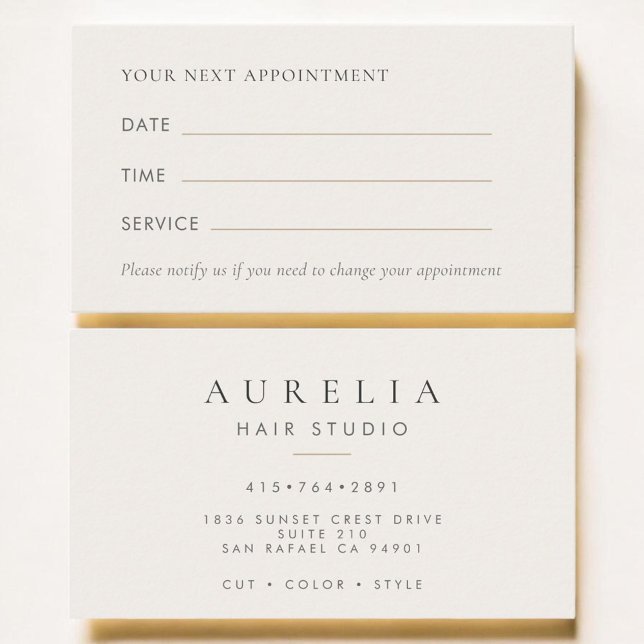 Hair Stylist Appointment Card (Creator Uploaded)