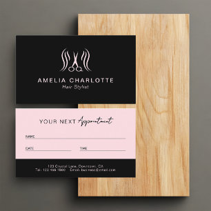 Hair Stylist Appointment Card   Stylists Booking