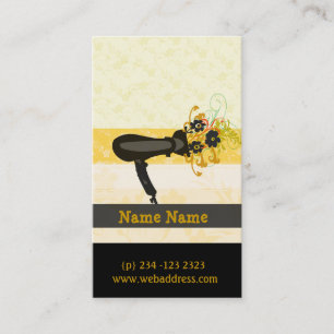 Hair Stylist Appointment Golden Florals Dryer