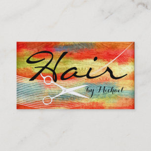 Hair Stylist Appointment Modern Colourful Wood #2