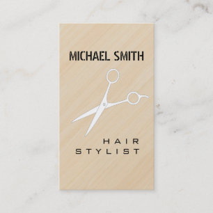 Hair Stylist Appointment Modern Wood Grain