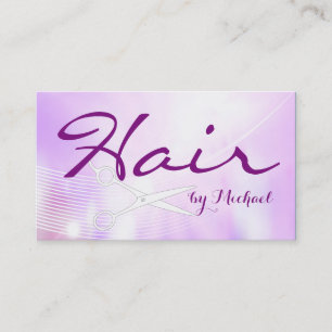Hair Stylist Appointment - Purple Abstract #12 Card