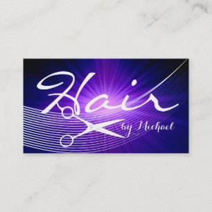 Hair Stylist Appointment - Purple Abstract #16 Card