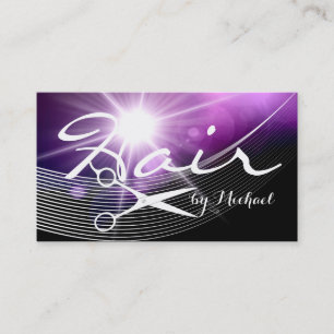 Hair Stylist Appointment - Purple Abstract #5 Card