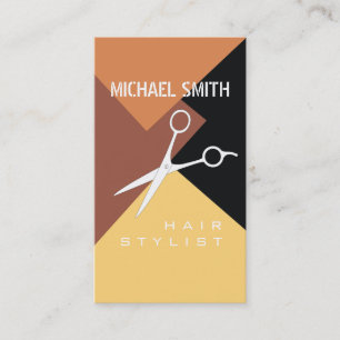 Hair Stylist Appointment Retro Colour Pattern #6 Card