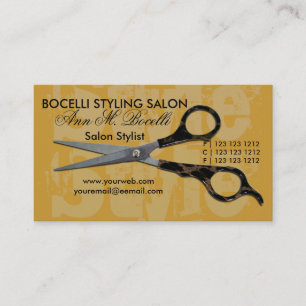 Hair Stylist Appointment Salon  Modern Typography Card