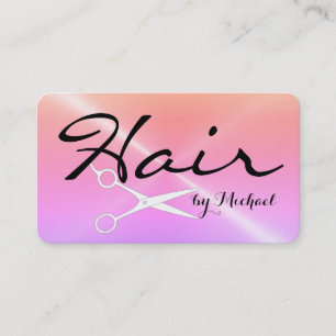Hair Stylist Appointment Stainless Steel Metal #2 Card