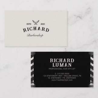Hair Stylist Barber CUSTOM Business Card