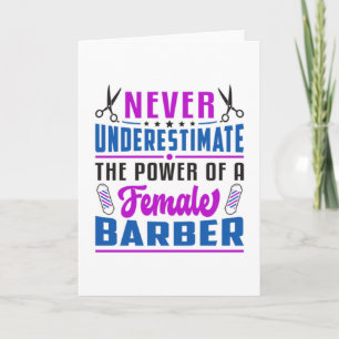 Hair Stylist Barber Scissors Hairdresser Gift Idea Card