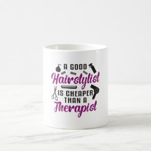 Hair Stylist Barber Scissors Therapy Gift Idea Coffee Mug