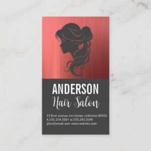Hair Stylist Beauty   Cosmetics Business Card