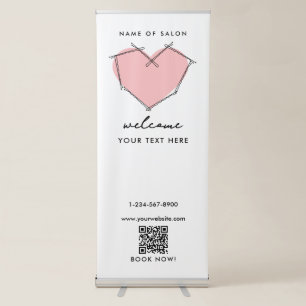 Hair Stylist Beauty Salon Beautician Bobby Pins Retractable Banner