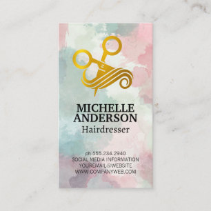 Hair Stylist   Beauty Salon Business Card