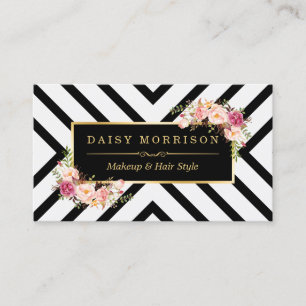 Hair Stylist Beauty Salon Gold Floral Appointment