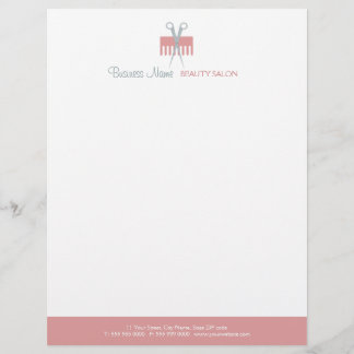 Hair Stylist Beauty Salon letterhead