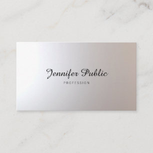 Hair Stylist Beauty Salon Script Graceful Glamour Business Card