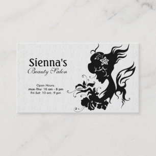 Hair Stylist (Black) Business Card