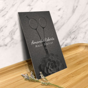 Hair Stylist Black Scissor Salon Appointment