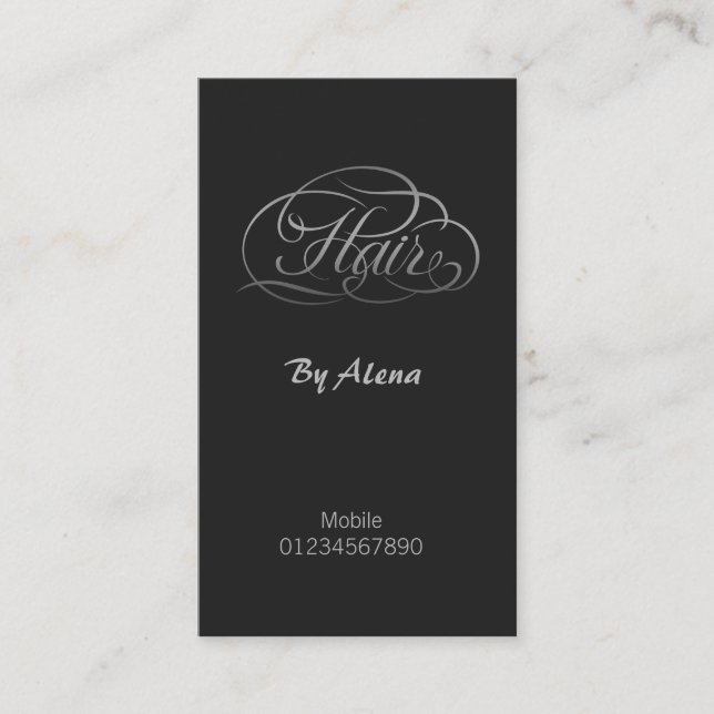 Hair Stylist Business Card (Front)
