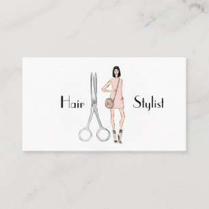 Hair stylist business card