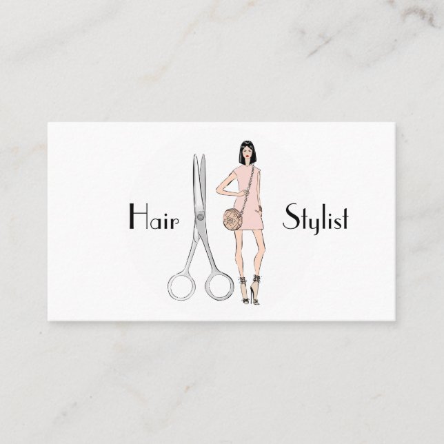 Hair stylist business card (Front)