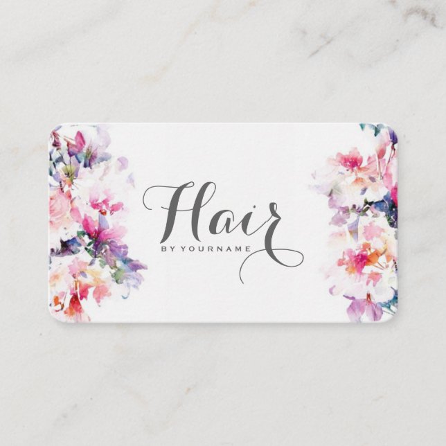 Hair Stylist Business Card (Front)