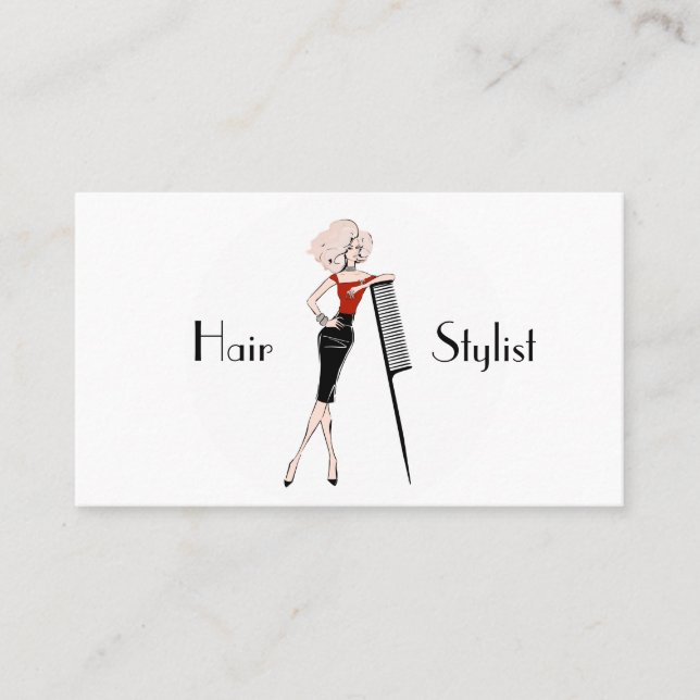 Hair stylist business card (Front)