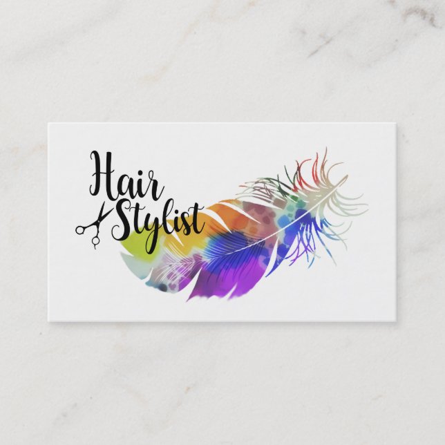 Hair Stylist Business Card (Front)