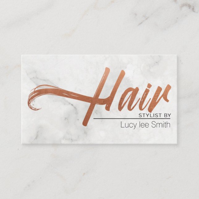 Hair Stylist Business Card (Front)