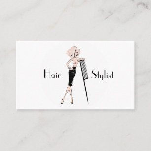 Hair stylist business card