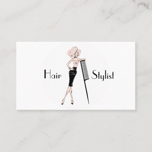Hair stylist business card (Front)